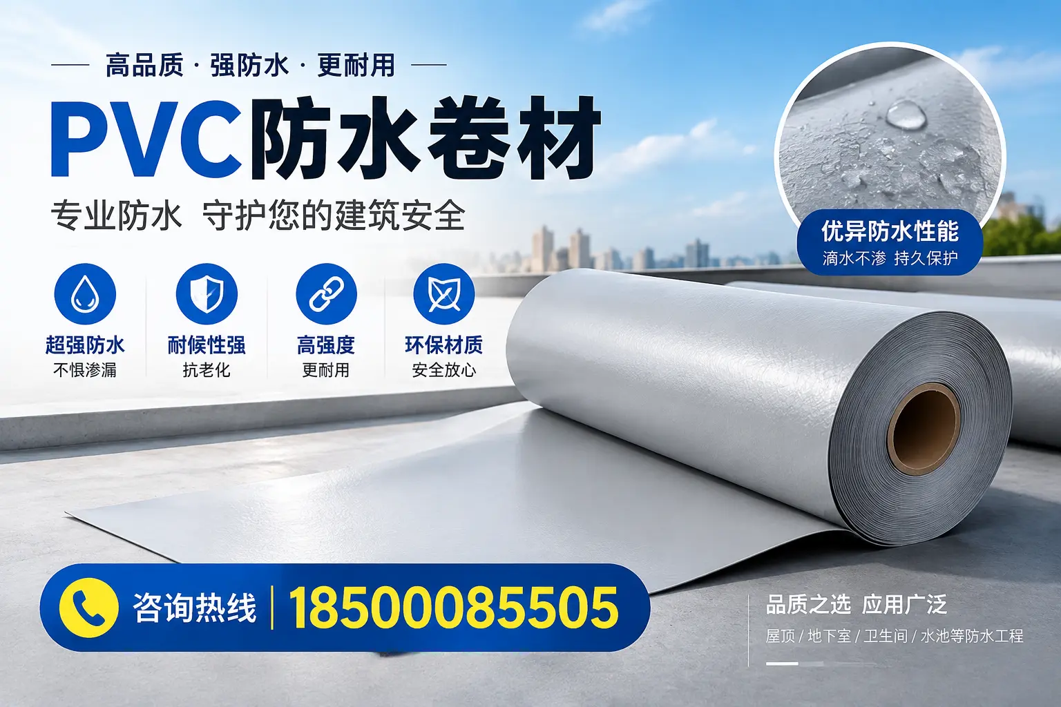五家渠地区pvc防水卷材的市场现状与发展趋势